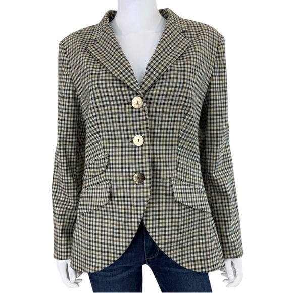 Robert Kitchen Jackets & Blazers - Robert Kitchen Vintage Plaid Blazer Jacket  Size 8 M0751